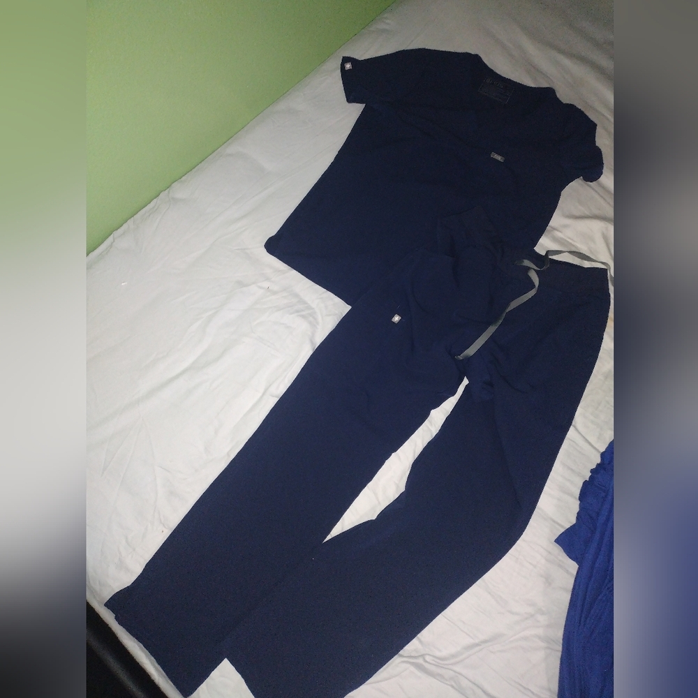 Figs Navy Scrub Set Size XS